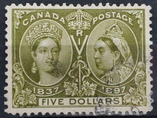 Canada #65 VF Used 1897 $5 Jubilee