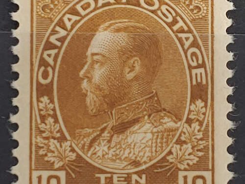 Canada #118 VFNH 1925 10c Admiral shade
