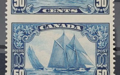 Canada #158c VF one NH 1929 50c Bluenose Perf by Imperf Pr