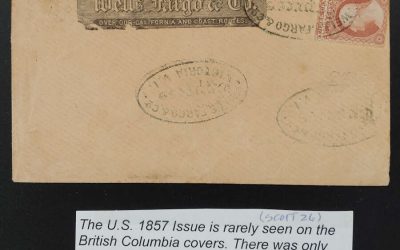 Wells Fargo Express, Victoria oval & U.S. #26 paste up Cvr, ex Wallace
