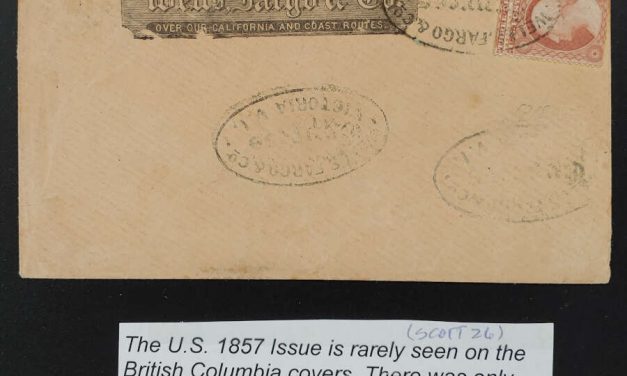 Wells Fargo Express, Victoria oval & U.S. #26 paste up Cvr, ex Wallace