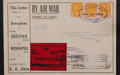 Canada #CLP5 1 Oct 1924 $1.03 1st Day First Flight Cover