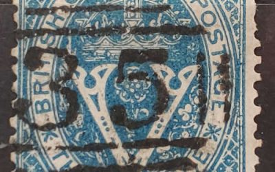 British Columbia #7 Fine Victoria numeral Used 1867 3d