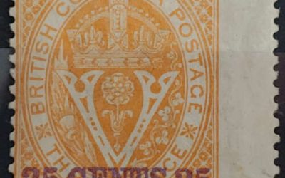 British Columbia #11 F/VF Mint part OG