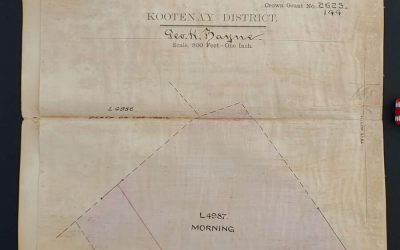 Kootenay District 1902 signed Mining Claim