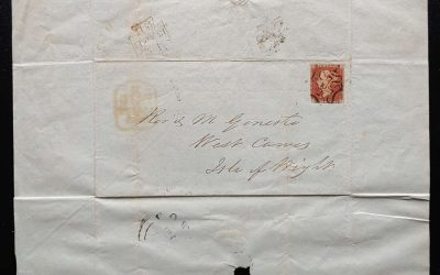 G.B. #3 13 Aug 1842 1d Red M/C #10 Reused FLS US$1100
