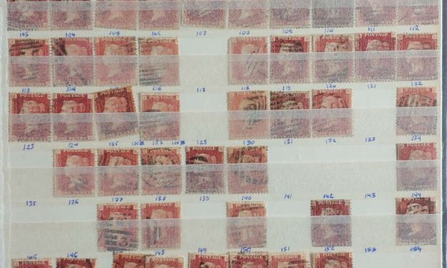 G.B. #33 Used 1864 1d Red Plates 71/218, some faults (114)