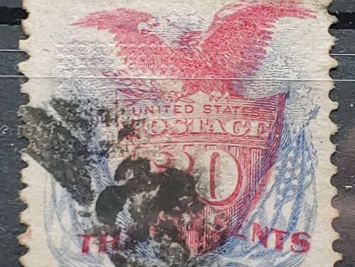 U.S.A. #121 Fine Used 1869 30c Eagle and Flag