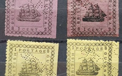British Guiana #103S-106S Mint and Unused Specimen quartet