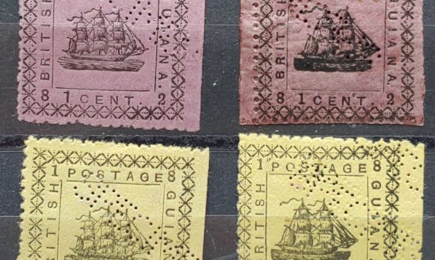 British Guiana #103S-106S Mint and Unused Specimen quartet