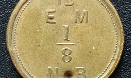 Hudson’s Bay Company 1857 1/8 Made Beaver Moose Factory token