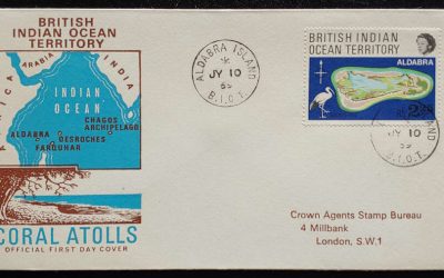 B.I.O.T. #34 10 Jul 1969 cacheted Crown Agents Aldabra Island FDC