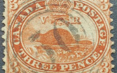 Canada #12 Fine Windsor RF4 4-ring numeral Used 3d