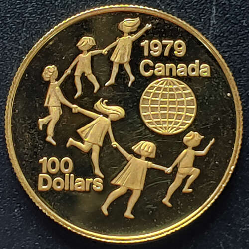 Canada Proof 1979 Year of the Child QEII 1/2oz $100 Gold