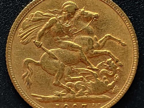 G.B. VF+ 1907 Edward VII Gold Sovereign