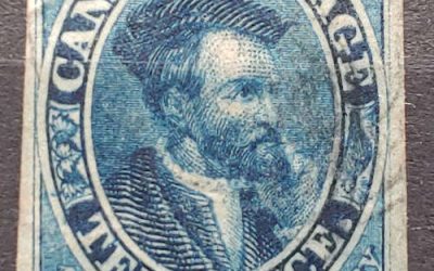 Canada #7 Fine+ Used 1855 10d Cartier
