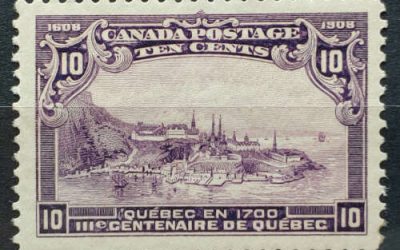 Canada #101 VF Mint 1908 10c Quebec