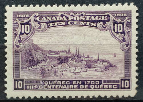 Canada #101 VF Mint 1908 10c Quebec