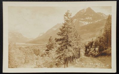 Canada #218 1935 2c Waterton Park RPPC to U.S.