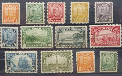 Canada #149-161 Never Hinged 1928/29 Scroll Set (13)