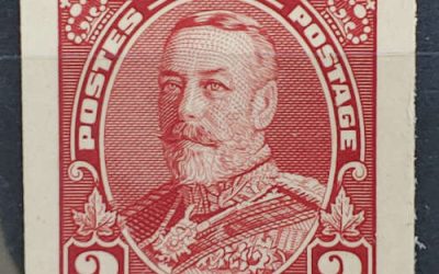 Canada #219P VF 1935 3c George V Plate Proof, 800 issued