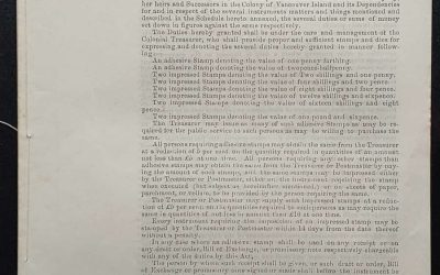 An Act to Impose Certain Stamp Duties, 1862 Folio w/ Stamp Act