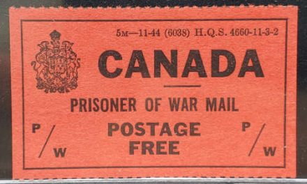 Canada #PWF4 VFNH 1943/46 P.O.W. Free Frank