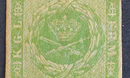 Denmark #5 Fine+ Mint HR 1857 8s Green