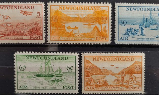 Newfoundland #C13iii-17 F/VF Never Hinged 1933 Airmail Set (5)