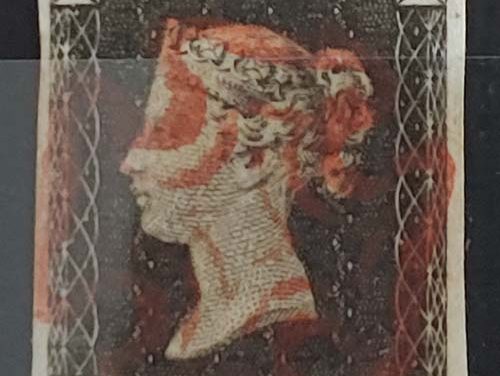 G.B. #1 27 Feb 1841 1d Black FLS w/ contents US$640