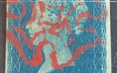 G.B. #2 Fine+ Red M/C Used 1840 2d Blue position P-I