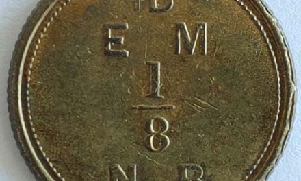 Hudson’s Bay Company XF+ 1857 1/8 Made Beaver East Main Token
