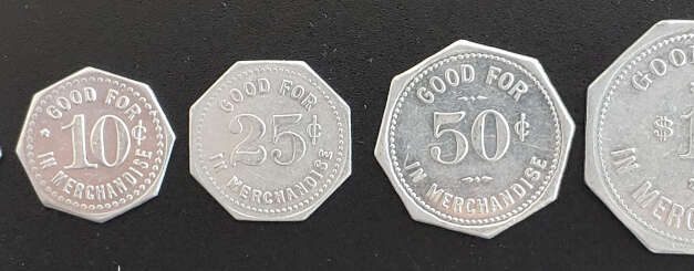 Hudson’s Bay Company XF+ 1914/18 Yorkton Trade Token Set (5 diff)