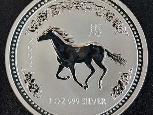 Australia BU 2002 .999 fine Year of the Horse Ounce Silver $1