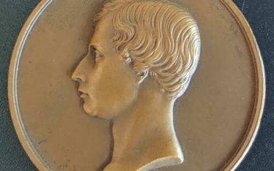 Canada Unc 1860 Edward Prince of Wales 60gm Bronze School Prize Medal