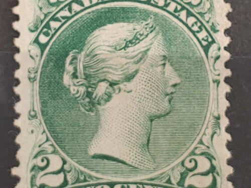 Canada #24 VF Unused 1868 2c Large Queen