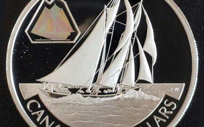 Canada Proof 2000 Bluenose hologram Silver $20. #11637/15,000