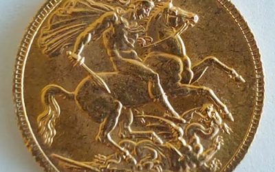 Canada Unc 1919C George V Gold Sovereign