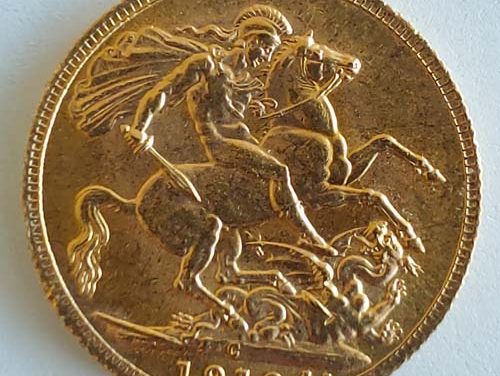 Canada Unc 1919C George V Gold Sovereign