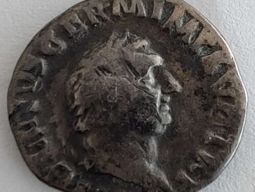 Vitellius 69 AD 3.03gm Silver Denarius w/ tripod etc
