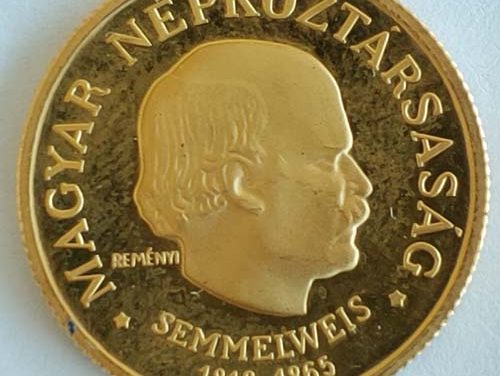 213 Hungary Proof 19678 .900 fine Gold 50 Forint, .1217oz