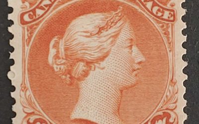 Canada #22 Fine Never Hinged 1868 1c LQ, 1988 Greene Cert