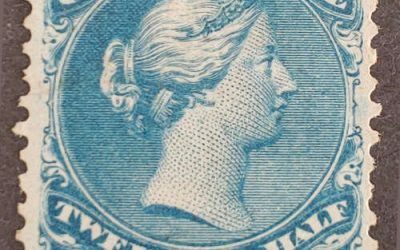 Canada #28 Fine Mint 1868 12.5c Large Queen