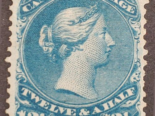 Canada #28 Fine Mint 1868 12.5c Large Queen
