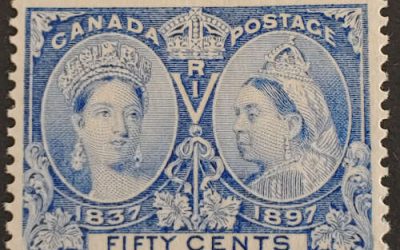Canada #60 Fine+ Never Hinged 1897 50c Jubilee shade