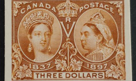 Canada #63P VF 1897 $3 Jubilee Pl. Proof on card, 750 issued