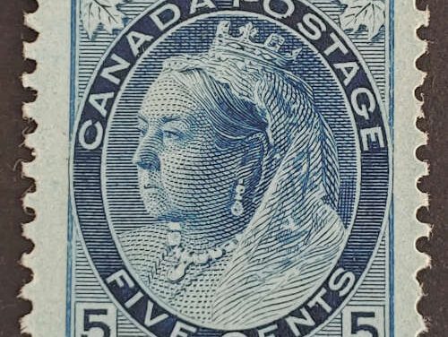 Canada #79 VF Mint HR 1899 5c QV Numeral