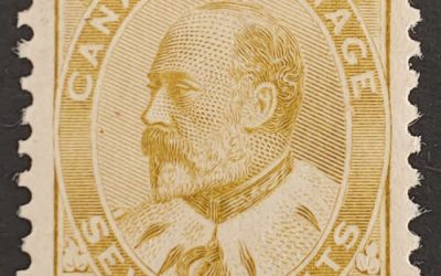 Canada #92 VF Mint 1903 7c Edward VII shade