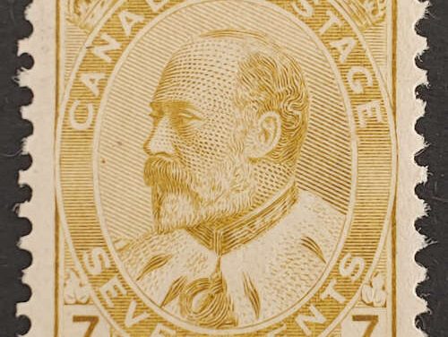 Canada #92 VF Mint 1903 7c Edward VII shade