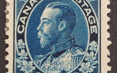 Canada #111a F/VF Mint HR 1912 5c Admiral shade